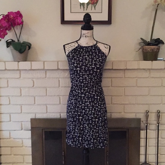 Old Navy Dresses & Skirts - Old Navy Navy Blue Anchor Print Dress